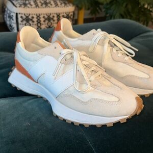 New Balance 327 Retro Runner Sneakers in Sea Salt